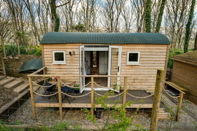 shepherd hut photography in Cornwall