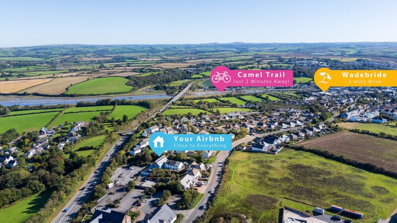 Airbnb Photography in Wadebridge: How Stunning Photos Boost Your Bookings 22 Camel Trail view from Airbnb property in Wadebridge